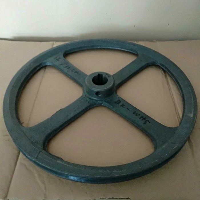 PULLEY PULLY A1 - 12 INCH AS 19 MM PULI PULLY BESI COR