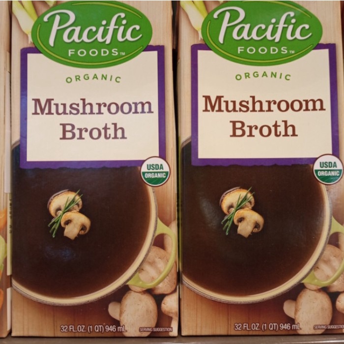 

Pacific organic mushroom broth 32 oz 946ml