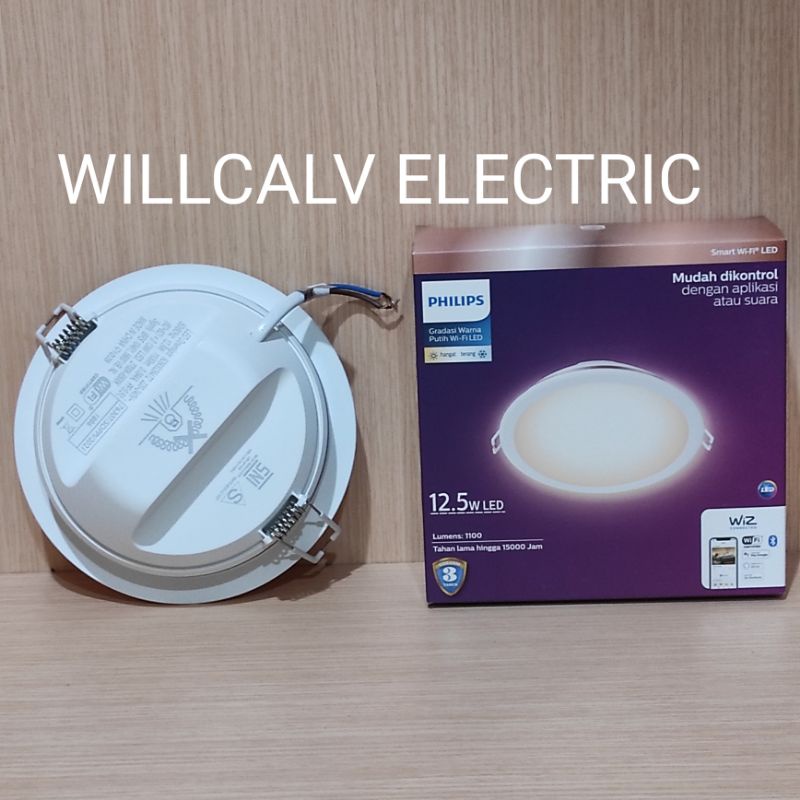 Lampu Philips Downlight led smart wifi 12,5 W Tunable white TW kuning putih