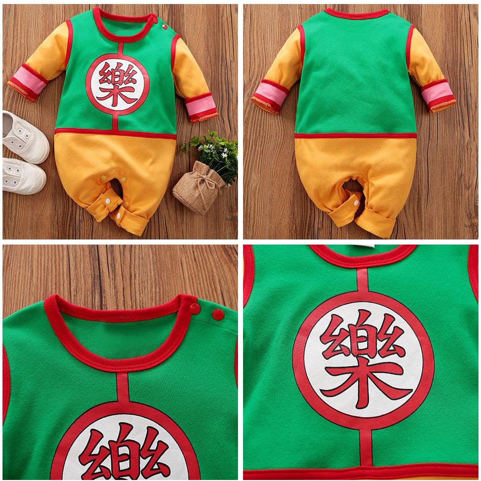 Jumper bayi anime Motif Dragon Ball usia 0-2 tahun jumper anime baby