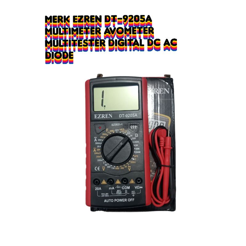 Multimeter avometer digital