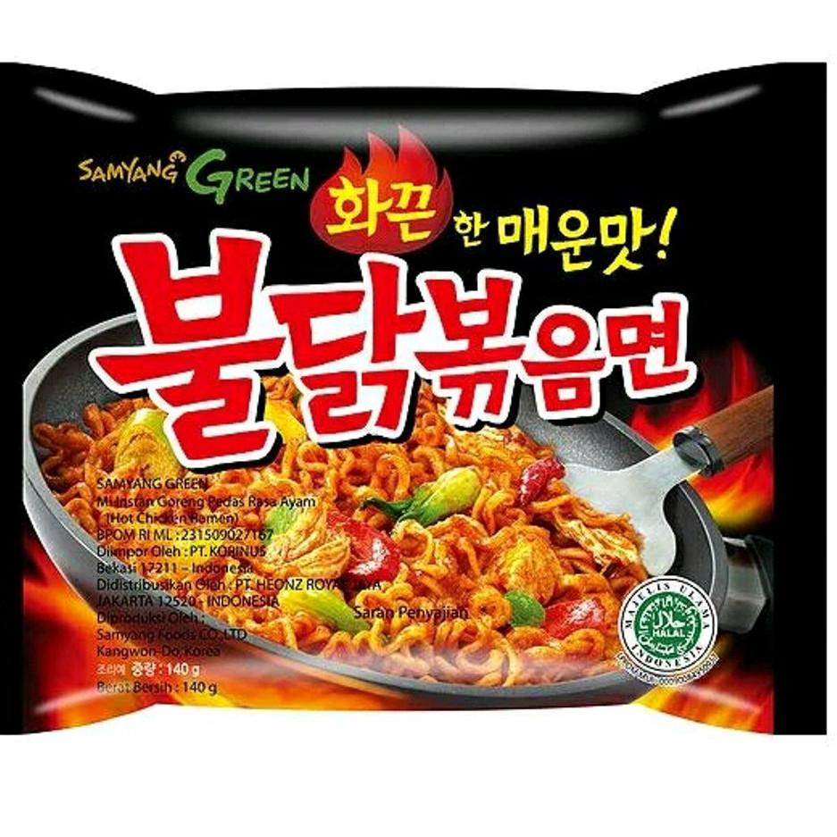

12.12 Brand SAMYANG Green Hot Chicken Ramen ed Oktober 2023 termurah! Halal! serbuuu !