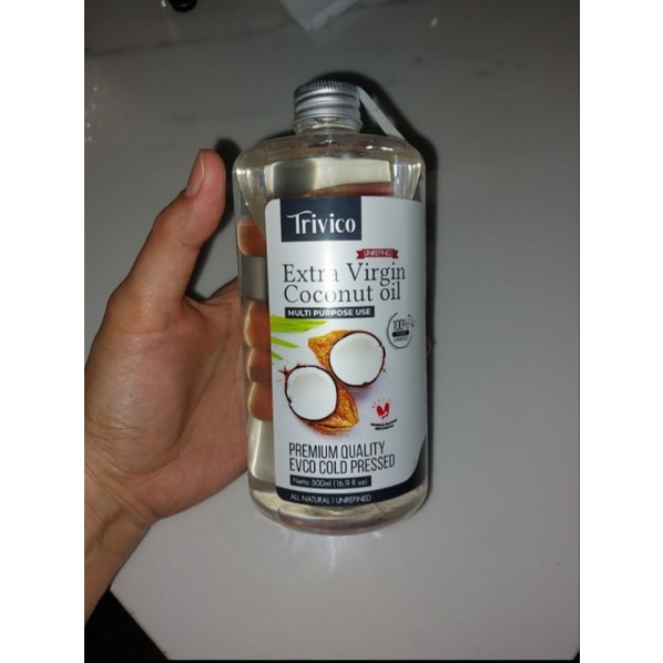 Extra Virgin Coconut Oil VCO 500 ml TRIVICO / Minyak Kelapa Murni Organik