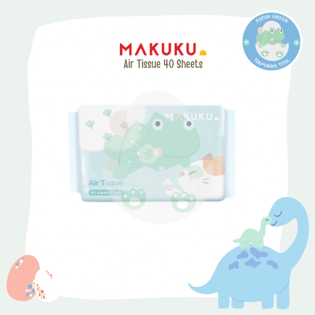 MAKUKU Air Tissue 3 Ply/40 Lembar/Facial Tissue/Tisu Bayi