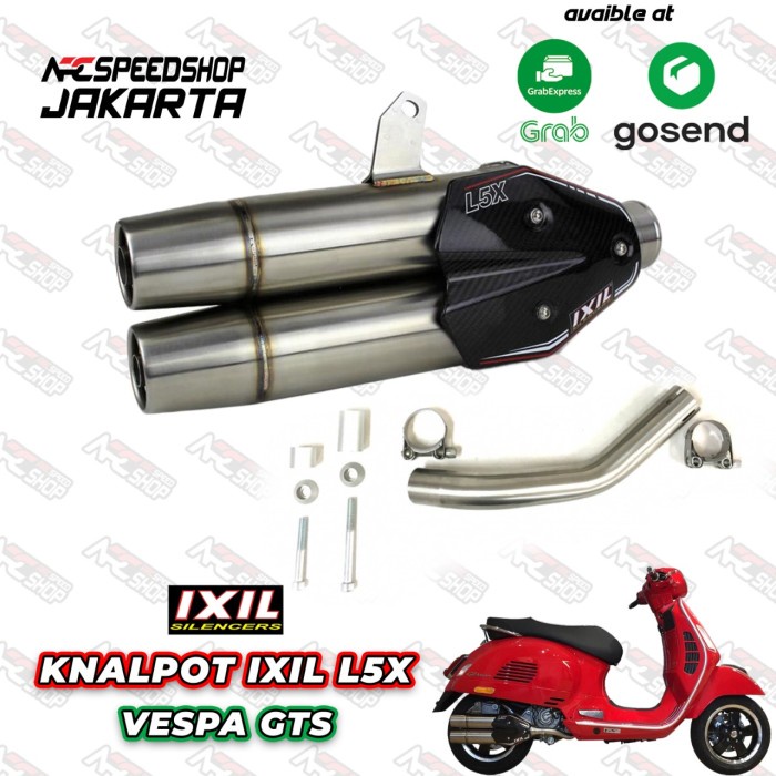 Knalpot Ixil L5X Series Vespa Gts Fullsytem Ixil L5X #Original