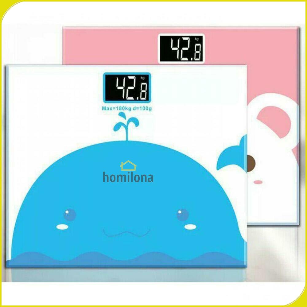 Taffware Digipounds Timbangan Badan Mini Digital Kartun 180Kg - SC-01