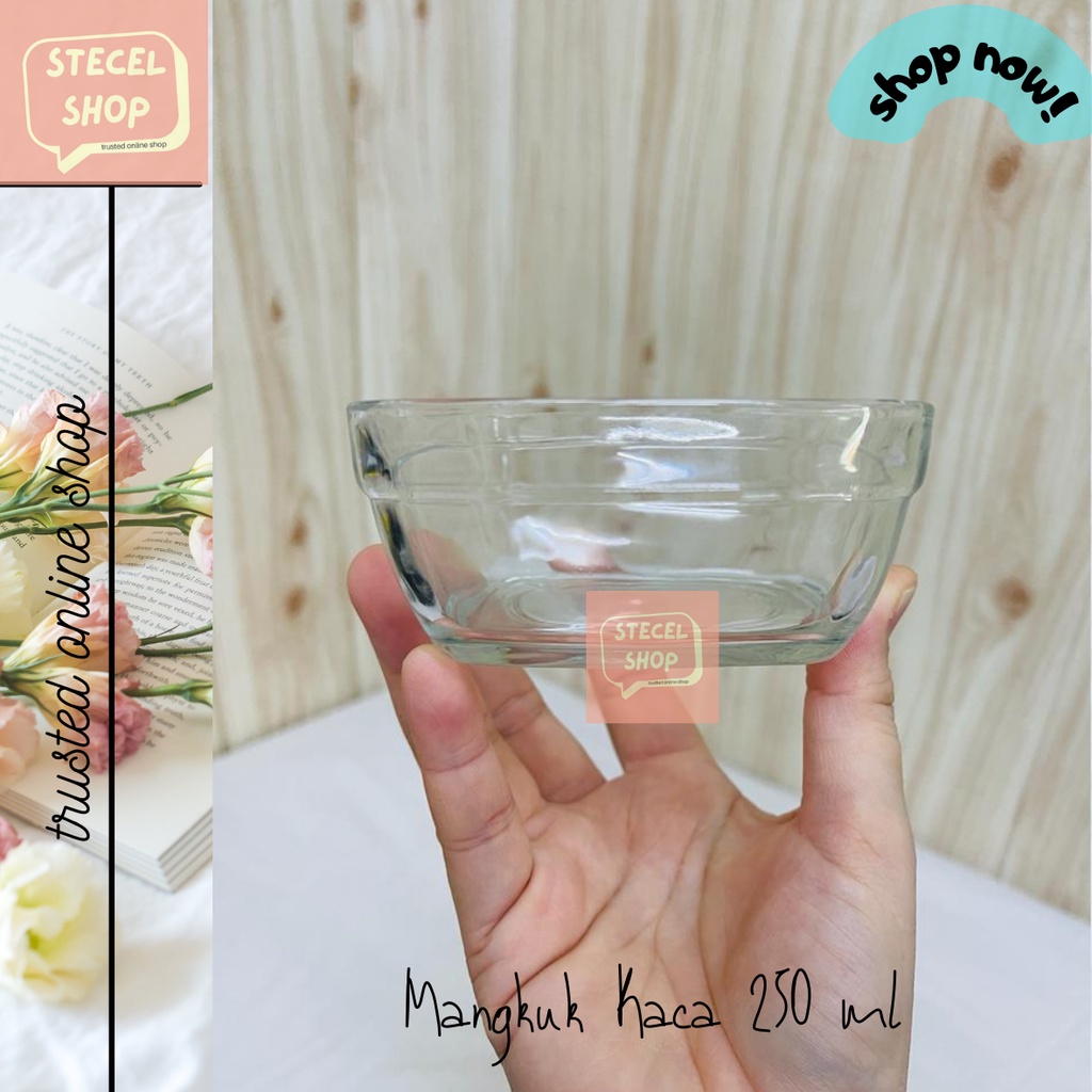 Jual Mangkuk Kaca Mangkok Serbaguna 250 Ml Mangkok Kotak 10 Cm