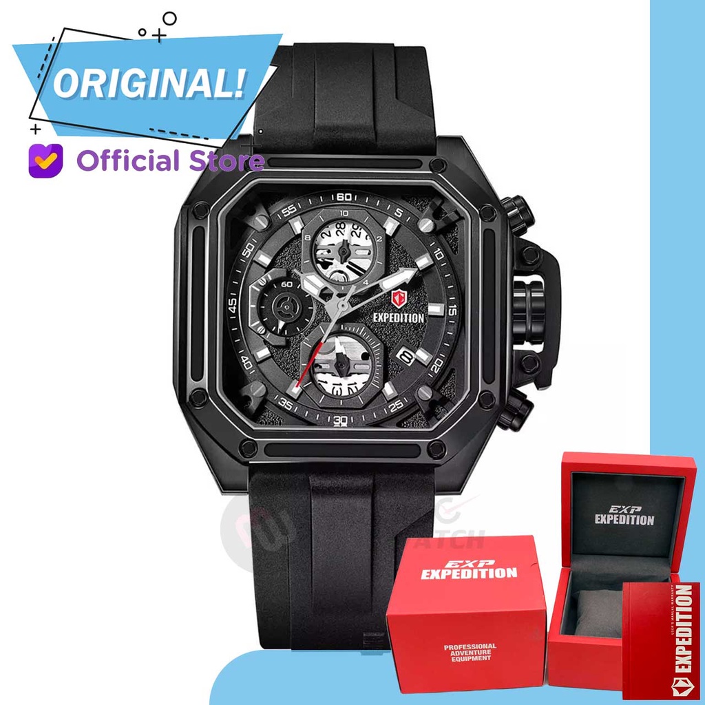 Jam Tangan Pria Analog Expedition 6812MC E6812 E 6812 MC 6812 MCRIPBA Original Garansi Resmi