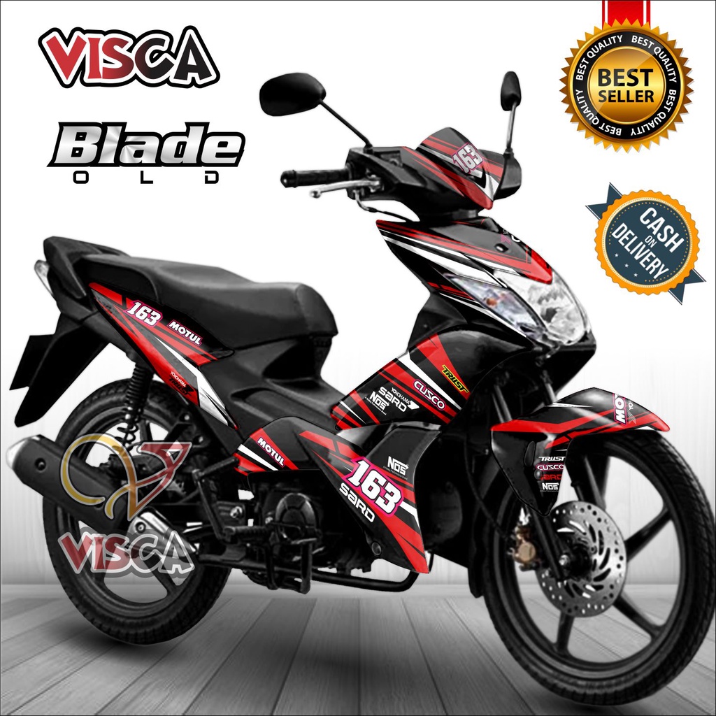 Decal Blade 110 Old Full Body Stiker Motor Blade 110 Full Body Striping Blade 110 Variasi Racing