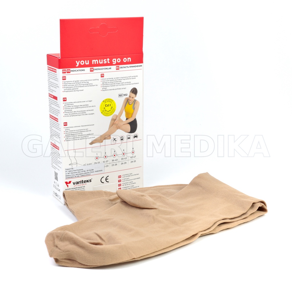 Stocking Varises Variteks 932 Kompresi Ringan 15-20mmHg Kelas I / Light Compression CCL 1 - Stoking Varises