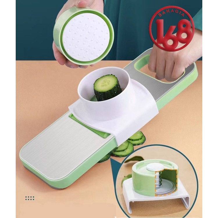 Parutan Sayur Dan Buah 8in1 Vegetable Cutter Premium Stainless Steel Multifungsi