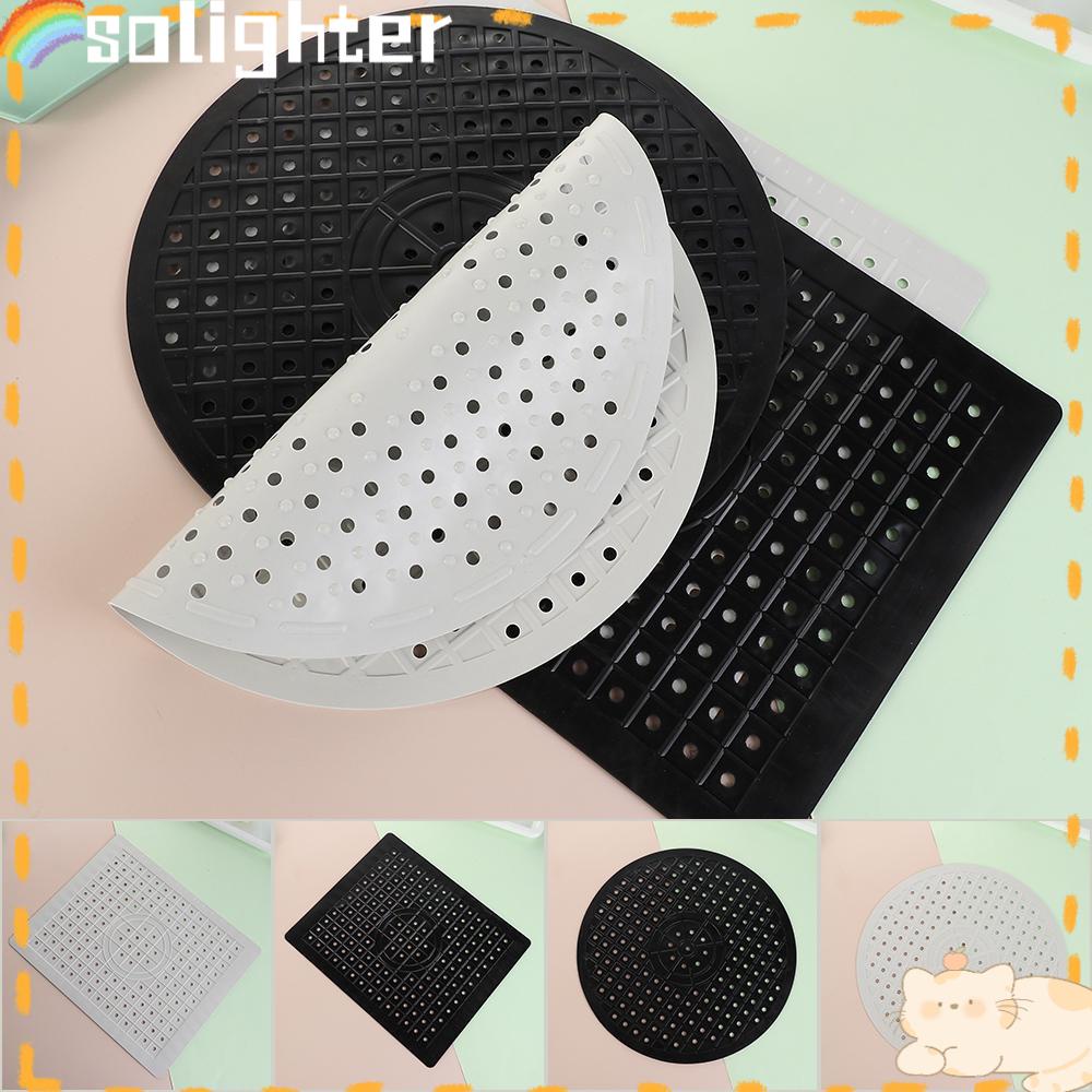 Solighter Rubber Sink Mat Peralatan Makan Rumah &amp; Dapur Matras Pembuangan Awet