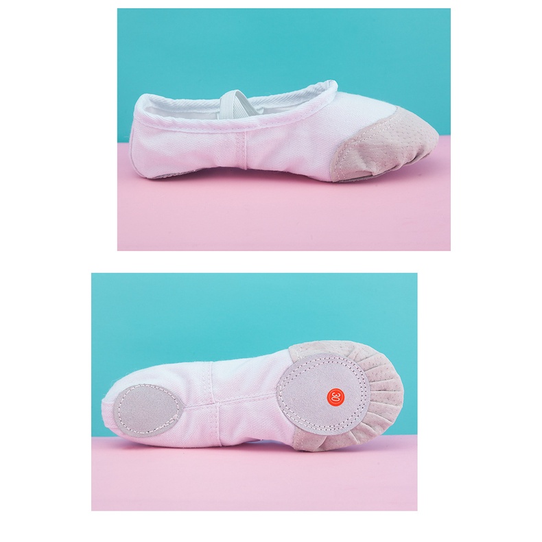 Sepatu Balet Anak Import / Ballet Shoes / Sepatu Balet Balerina Kanvas / Sepatu Nari Soft Shoes