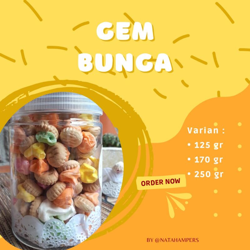 

Gem Bunga / Gem Rose / Kue Kering / Snack / Snack Solo
