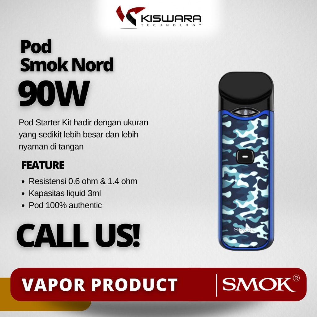 SMOK Nord AIO Pod Kit Authentic BLUE CAMOUFLAGE