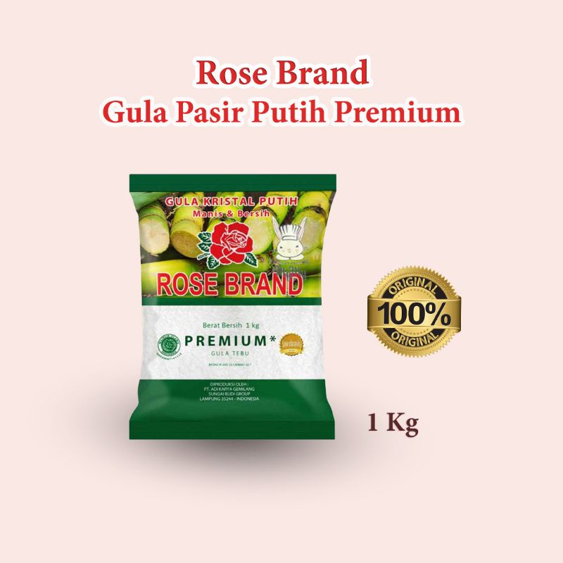 

Rose Brand Gula Pasir Tebu Premium 1kg