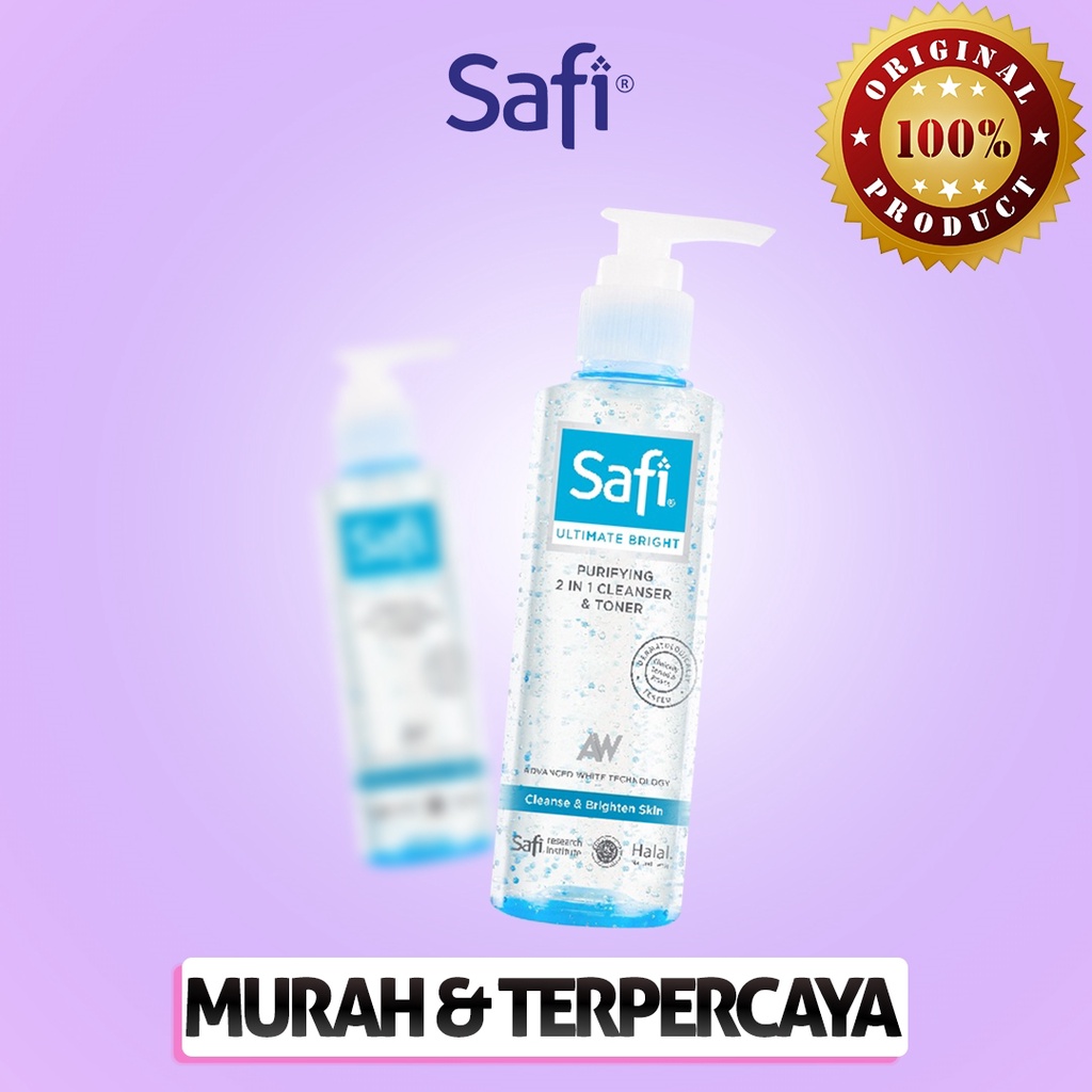 Jual Safi ultimate bright 2in1 cleanser & toner 150ml Shopee Indonesia