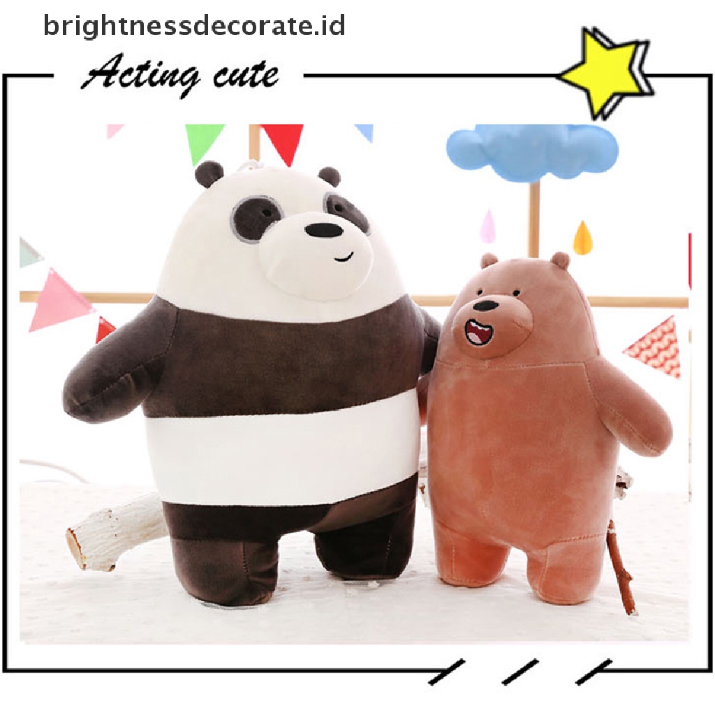 [Birth] We ARE BEARS Boneka Mainan Boneka Plush Lembut 9inch (25cm) we bare bear Plush Doll [ID]