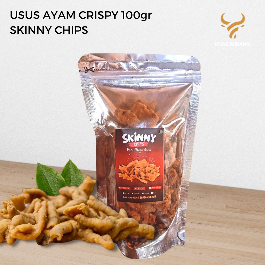 

Usus Ayam Crispy 100gr Original Pedas Daun Jeruk Khas Skinny Chips Aneka Khas Minang Padang