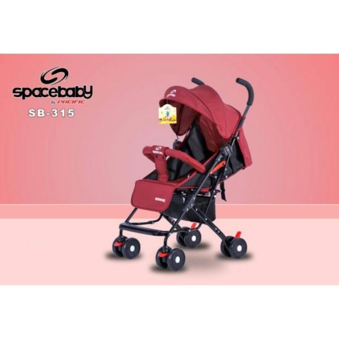 Stroller Anak Bayi Balita Kereta Dorong Stroler Spacebaby SB315 SNI