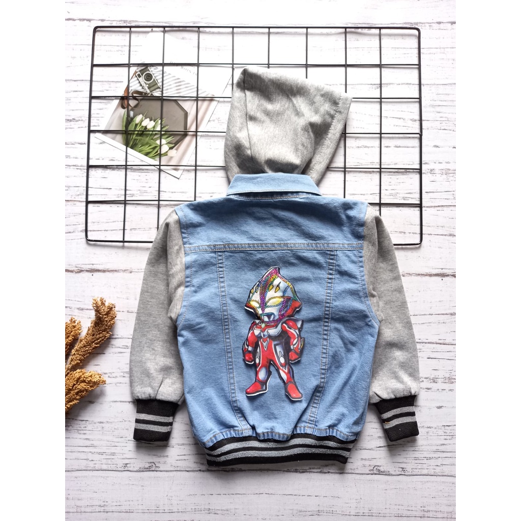 JAKET HOODIE LED (NYALA) SUPERHERO