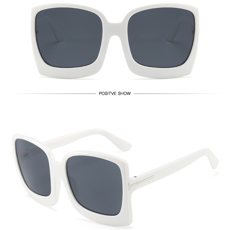 Kacamata Fashion T shaped Frame Besar Untuk Wanita Pria Outdor Shades