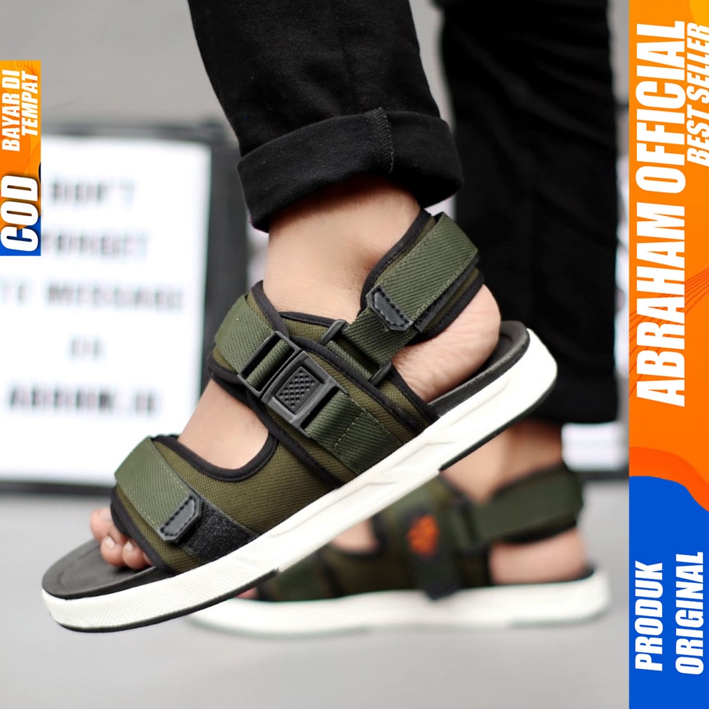 Sandal Gunung Pria Traveling Trendi Fashion Korea Abraham Sabo