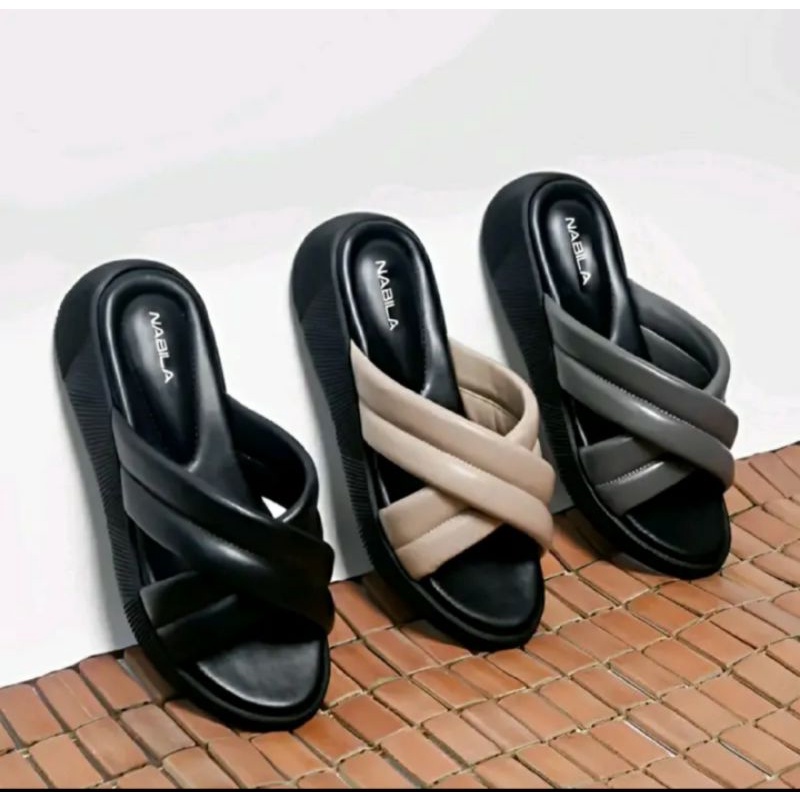 Nabila_collaction promo beli 2 gratis emas !!! sandal kekinian  sandal empuk RD06