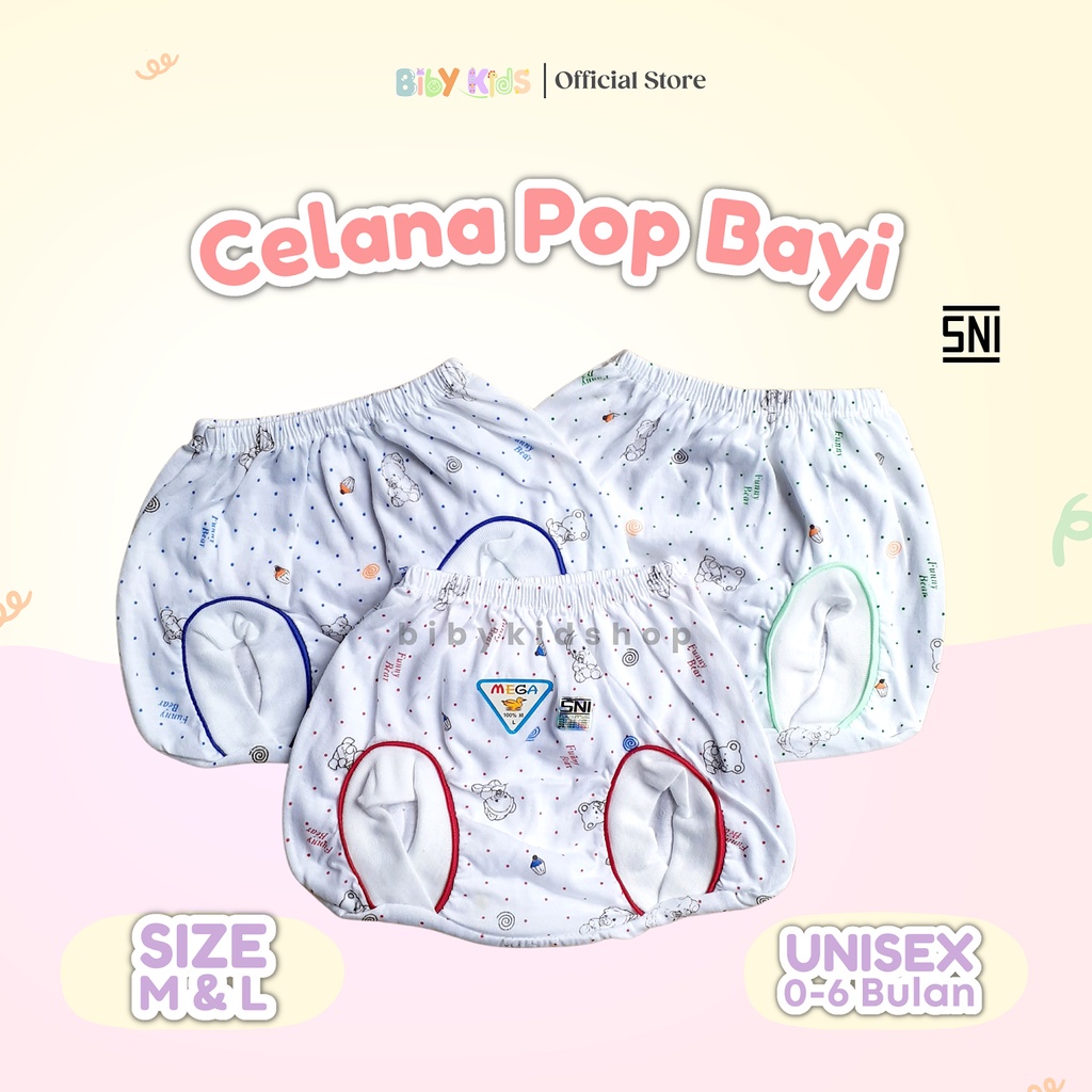 SNI Celana Pop Bayi Kacamata Celana Kodok Motif Baju Baby Baru Lahir Perlengkapan Newborn Anak