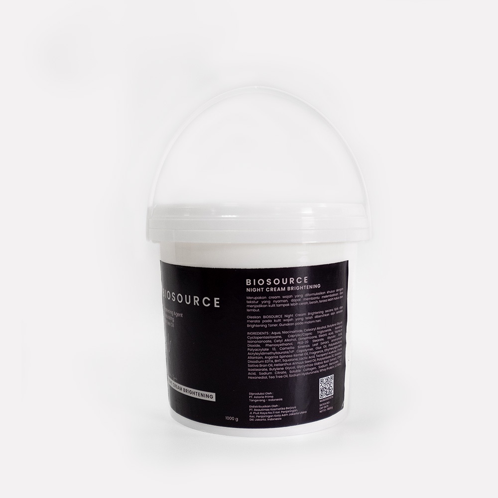 BIOSOURCE Brightening Cream Night 1KG BEST BEAUTY | 1kg Skincare Cream