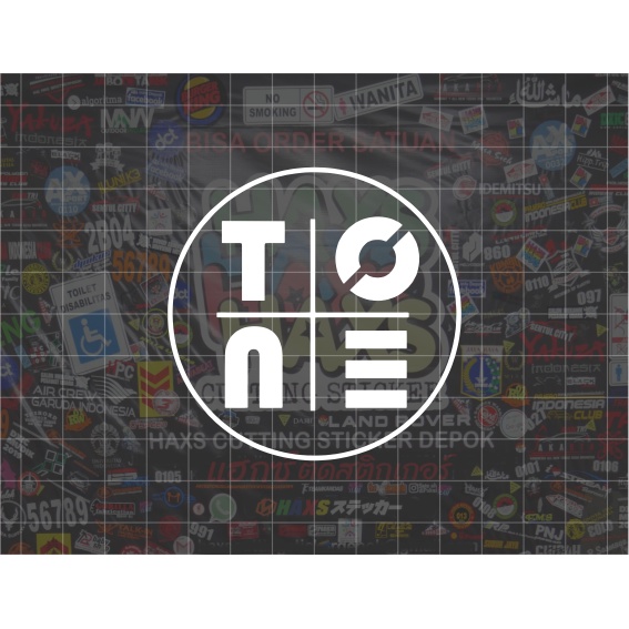 Cutting Sticker Tone Ukuran 7 Cm Untuk Motor Mobil