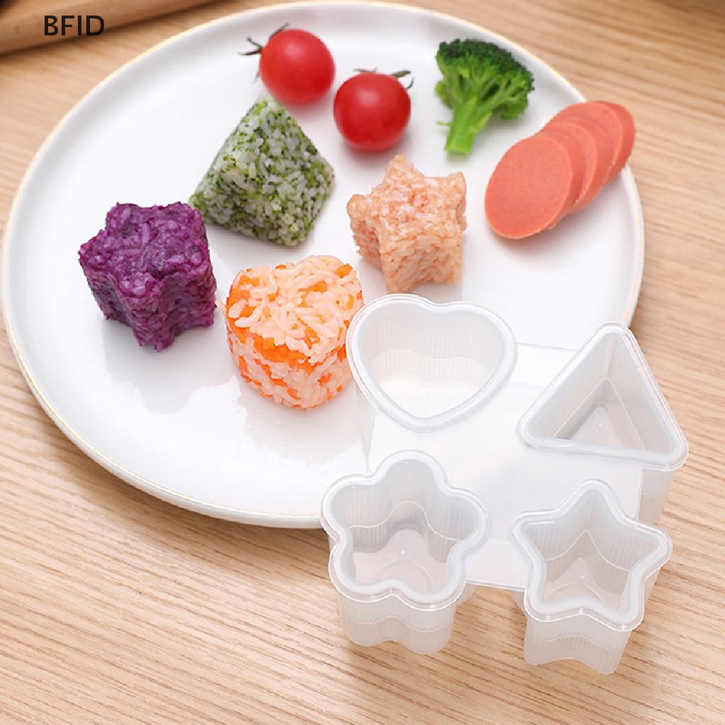 [BFID] Cetakan Sushi Profesional Non PP Tepi Halus Bentuk 4-in-1 Sushi Maker Alat Masak Set Gadget Dapur [ID]