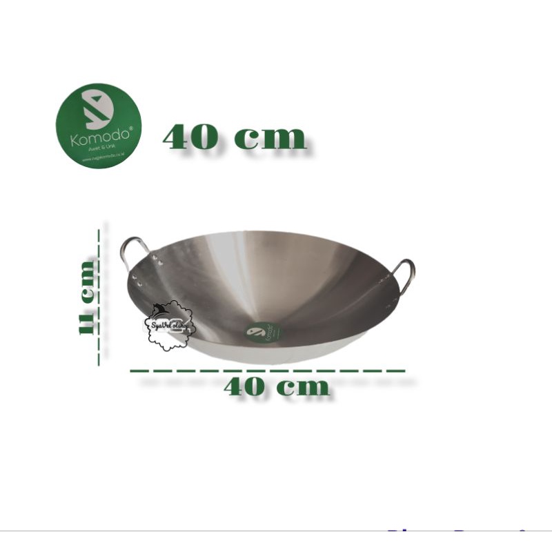 wajan stainless steel 40 cm