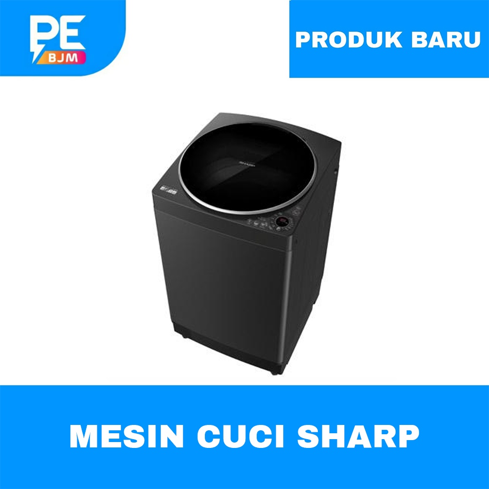 MESIN CUCI SHARP 11 KG TOP LOADING ES-M1109T-GG