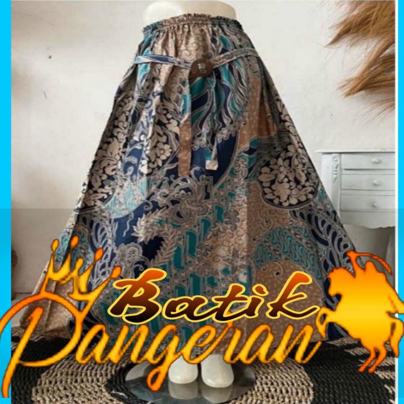 ROK BATIK KATUN PREMIUM MODEL PAYUNG BAWAHAN BATIK