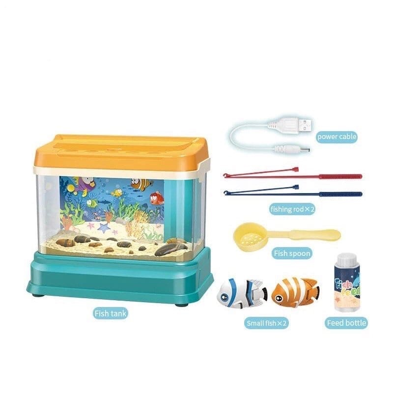 JC MAINAN PANCINGAN IKAN FUN AQUARIUM WATER PARADISE FISHING GAME FISH TANK FEEDING TIME