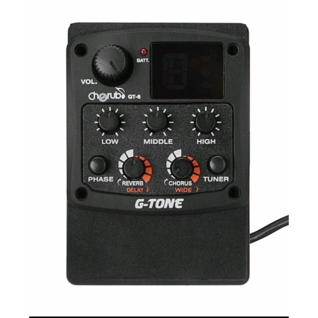[Ready Stock] pre amp gitar akustik gt6 gt-6 Preamp Equalizer Cherub G-Tone gt 6 Best Seller