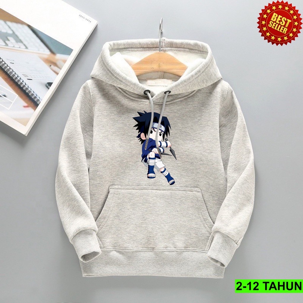 Jaket Hoodie Anak Viral NARUTO BATTLE  II Jumper Hoodie Anak NARUTO BATTLE  II Sweater Hoodie Kids Sz M - XL ( Laki Laki &amp; Peremepuan )