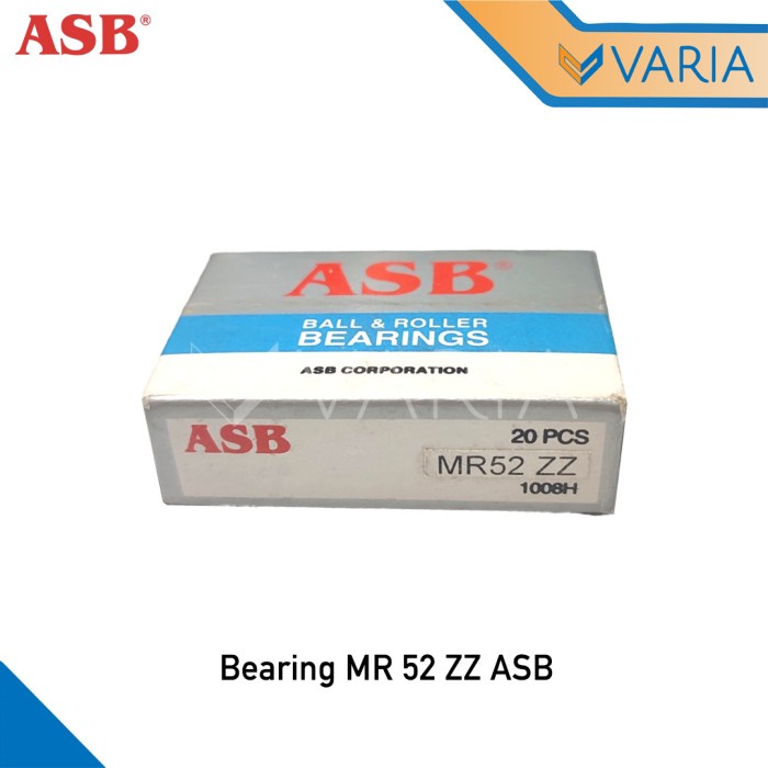 Bearing MR 52 ZZ ASB Laher Miniatur 2 x 5 x 2.5 mm