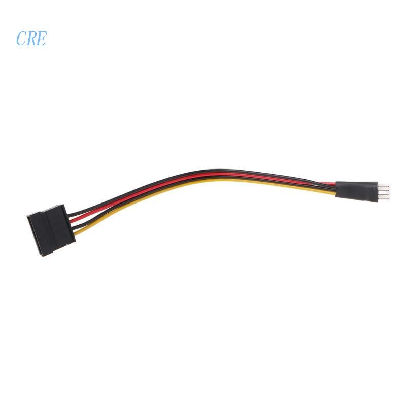 Cre 4-Pin FDD Floppy Male To 15-Pin Female Converter Adapter Kabel Listrik Cord