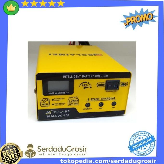 Jual Alat Cas Aki Charger Aki Mobil Motor Otomatis 250W 12V/24V 200AH