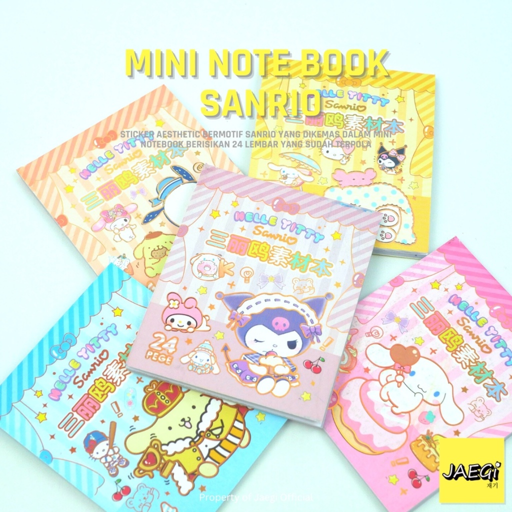 

JAEGi - Mini Sticker Aesthetic Sanrio Edition 24 Lembar