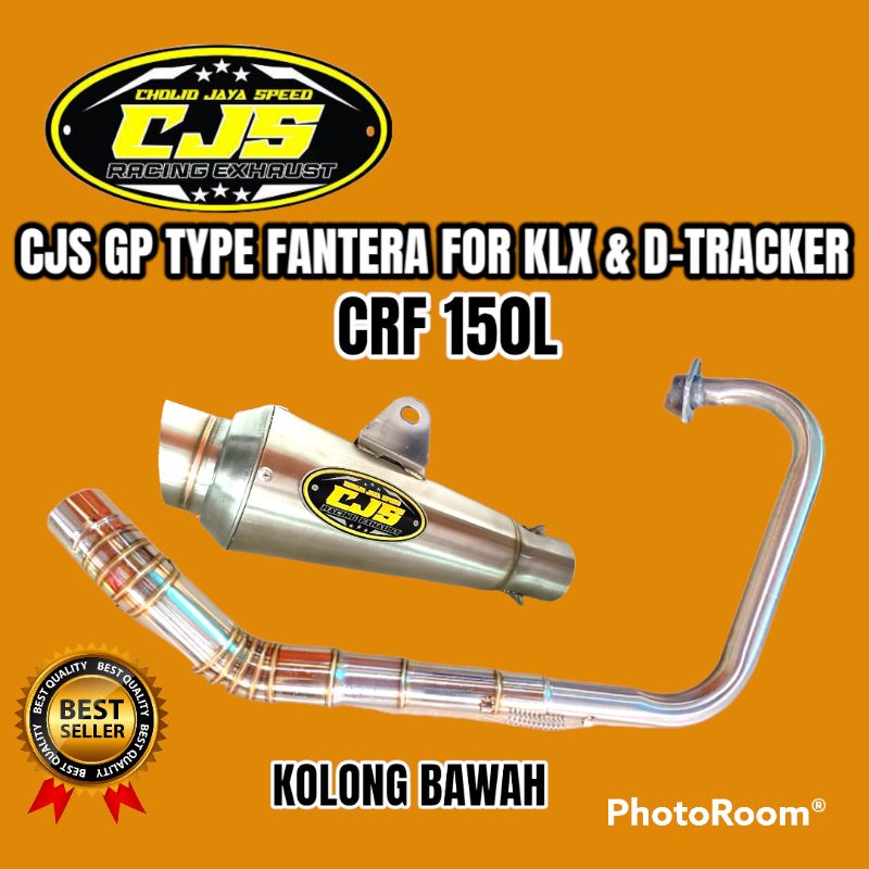 KNALPOT HONDA CRF150L KLX FANTERA CJS LEHER KOLONG BAWAH BORE UP