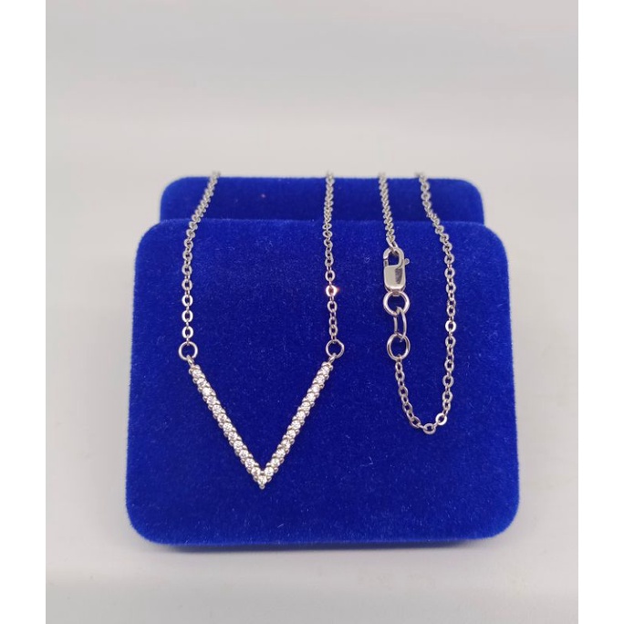 kalung koye rantai nori listring (V) mp/perak asli silver 925 lapis emas/perhiasan fashion wanita terbaru