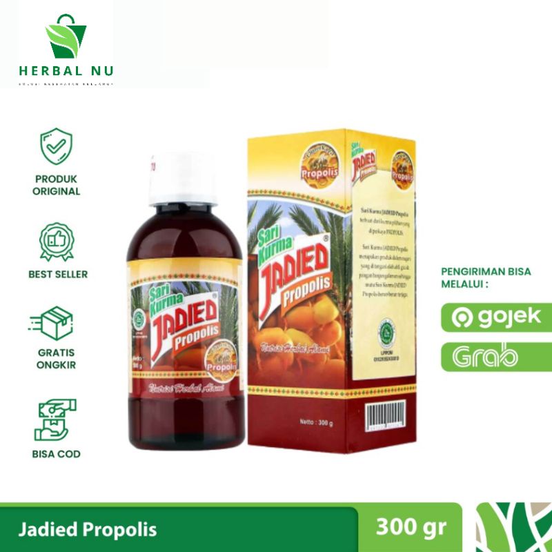 

Sari Kurma JADIED Propolis 100% Original Untuk Daya Tahan Tubuh 300gr