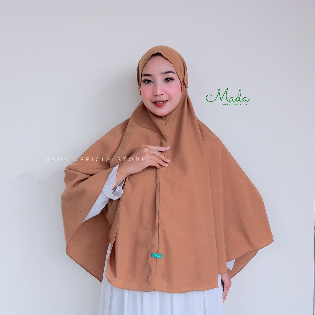 Bergo Jumbo Wolfis Premium Kerudung Bergo Maryam Jumbo Wolfis Premium Menutup Dada Hijab instan Jumb