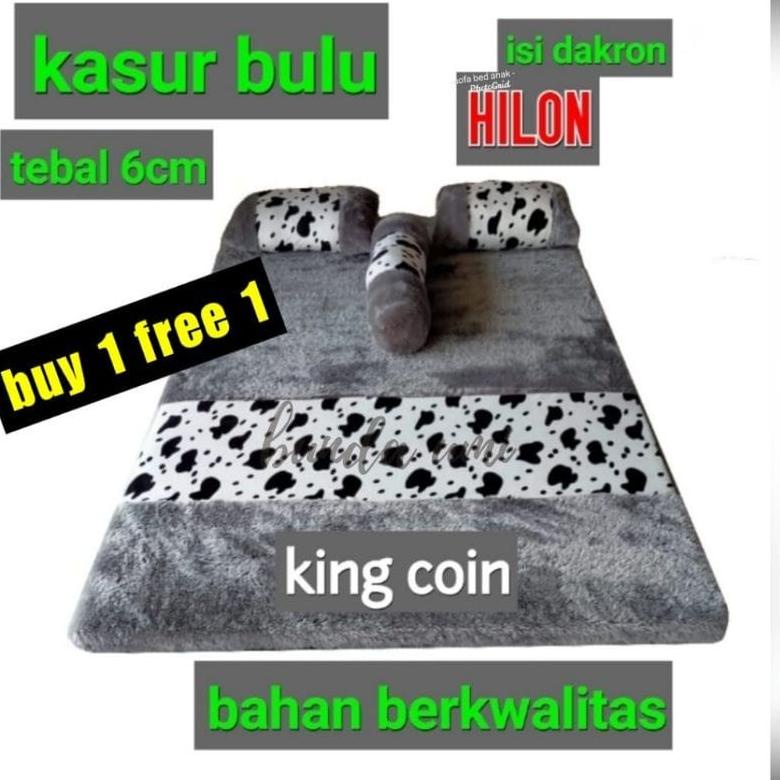 Kasur Lipat Lantai Bulu Rasfur karakter 180 x 120 Tebal 6 cm HKVQK4838