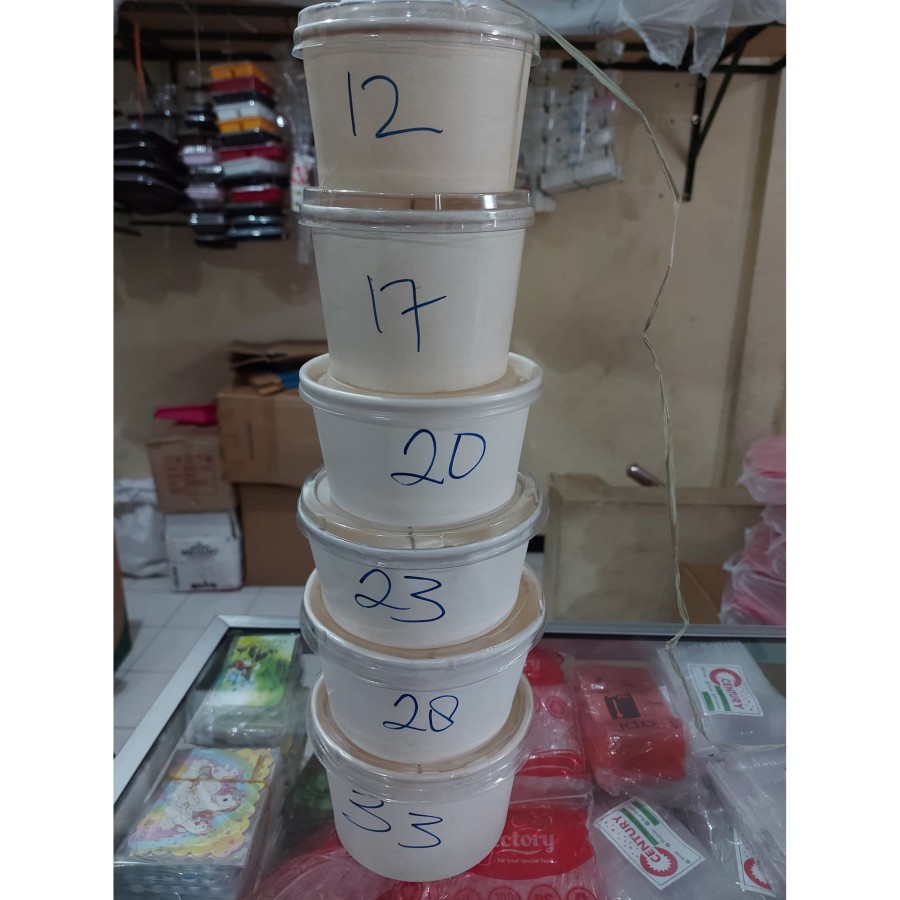 Paper Bowl + Tutup IMP 17 Oz