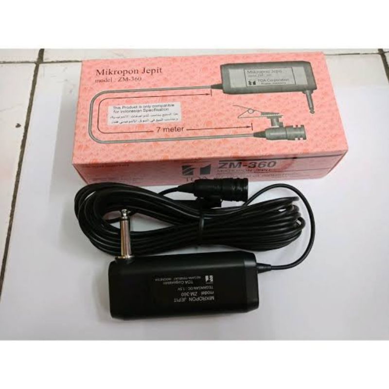 TOA MIC JEPIT ZM 360 MICROPONE