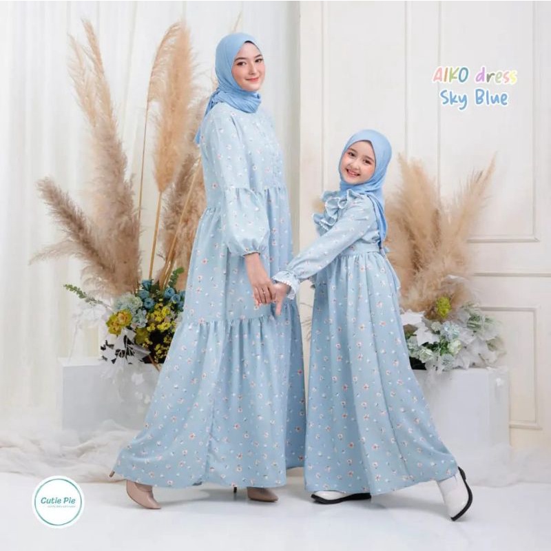 GAMIS ANAK AIKO BY CUTIEPIE | GAMIS MOTIF ANAK |GAMIS MOTIF BUNGA CANTIK